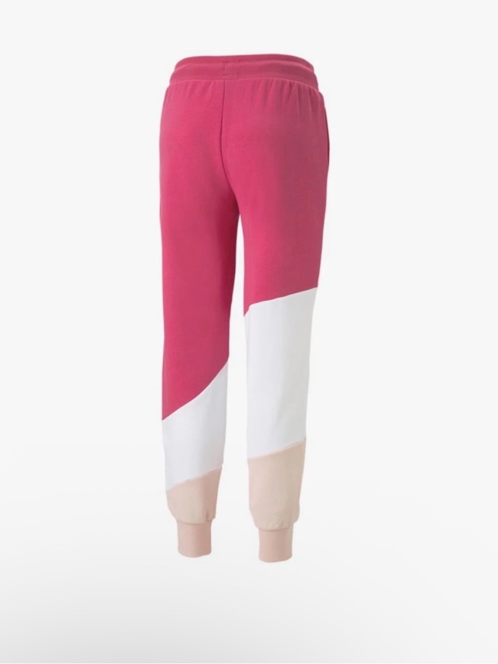 2 Puma Women's Power Cat Jogging Pants Pink Heather & Vivid Violet, XL - Picture 4 of 14